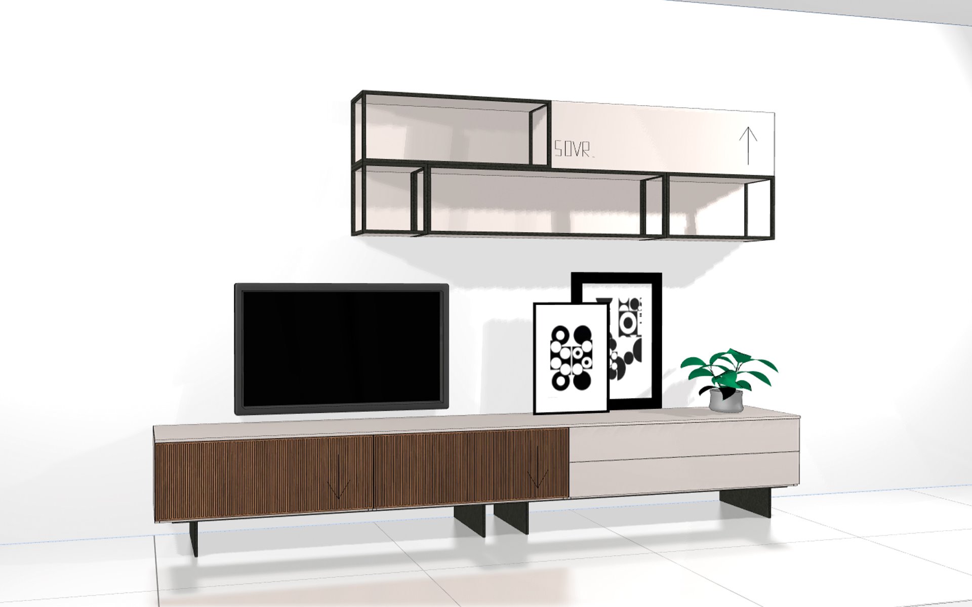 Wandkasten BedHabits Bookliving 07 zij